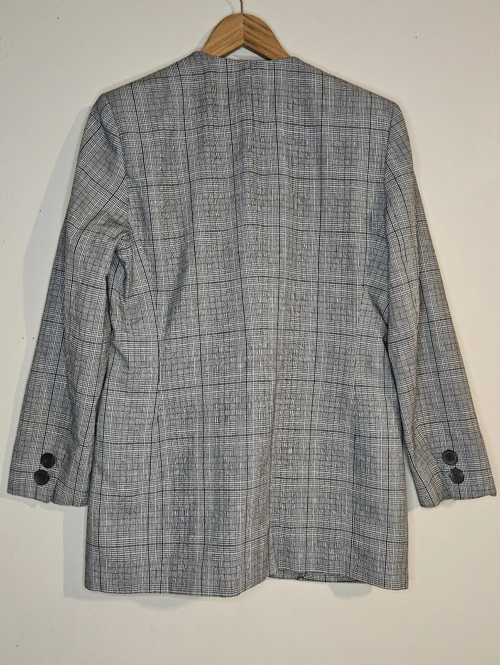 Vintage Christian Dior Women's Blazer Size 10 – Houndstooth / Glen Plaid